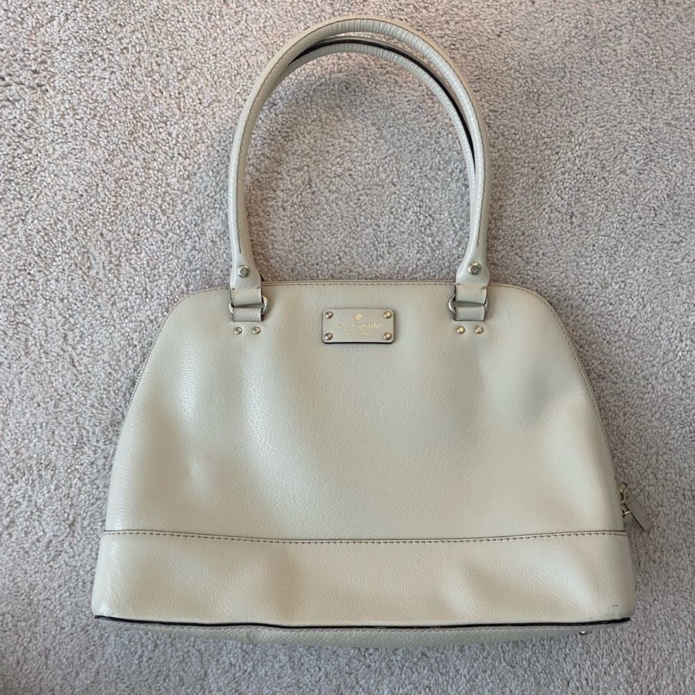 Kate Spade Wellesley Rachelle Ivory Cream Leather